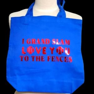 SALE **Royal Blue Baseball Tote**